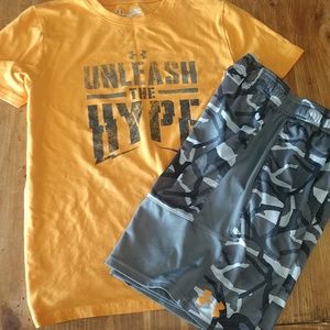 Under Armour lot of shorts and shirts